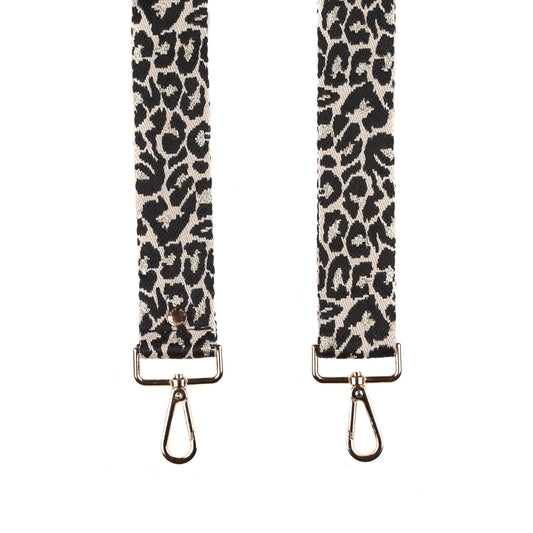 Strap Black & Gold Leopard