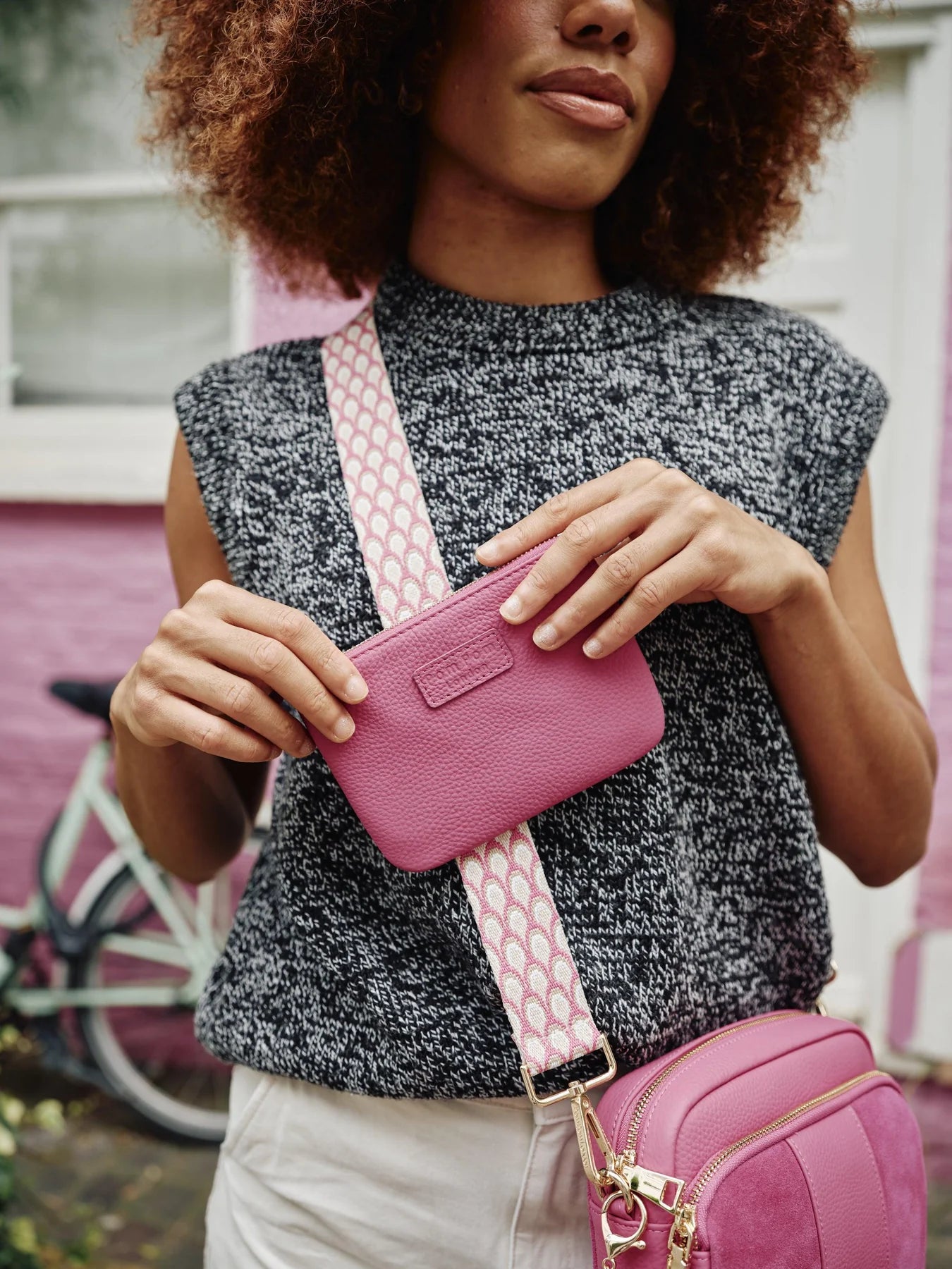 Strap Stone & Pink Peacock