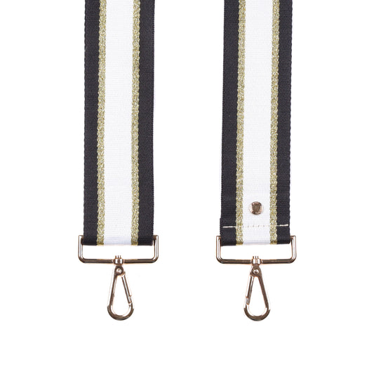 Strap Black & Gold Stripe